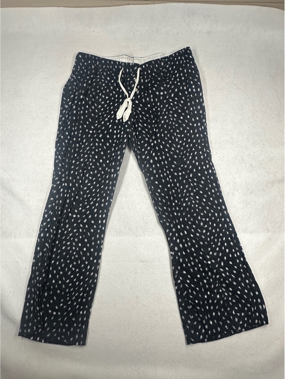 Gillian & O'Malley Women's Lounge Pants Large Black/White Patterned Cotton Blend